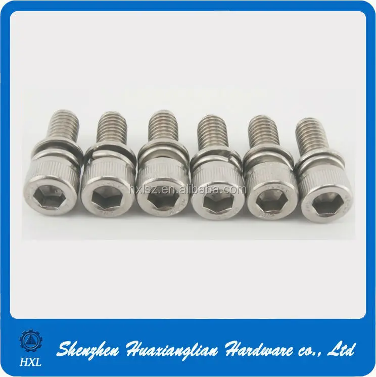 M3,M4,M5,M6,M8 Socket Head Cap Screw With Washer Buy Socket Head Cap