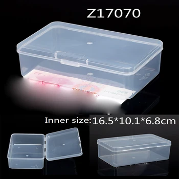 Small Pp Translucent Durable Plastic Ng Case Square Storage Box With Hinged Lid For