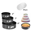 Springform Pan set Nonstick Leakproof Cake Pan Bakeware Cheesecake Pan with 50 Pcs Parchment Paper Liners