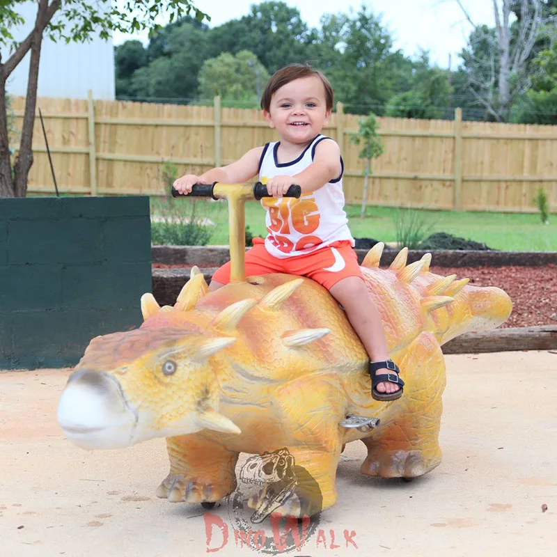 Kids Dinosaur Triceratops Amusement Park Ride Simulastion Safe ...