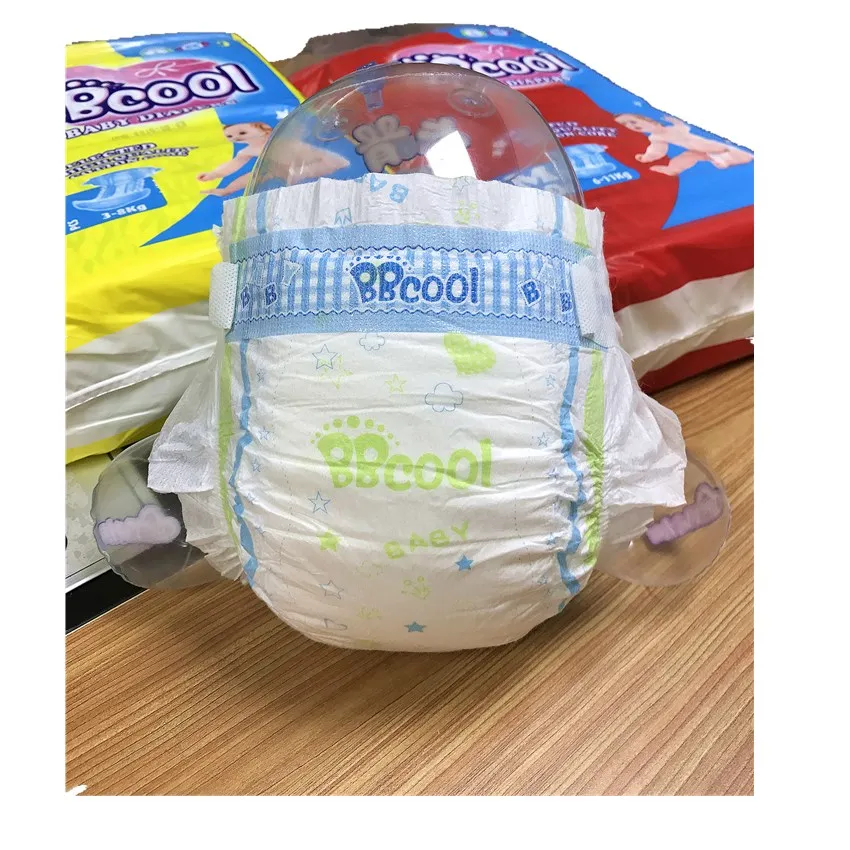 2017 Oem Free Sample Printed Diaper Export Disposable Baby Diaper