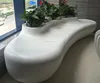 Art deco beautiful modern artificial stone used airport seating