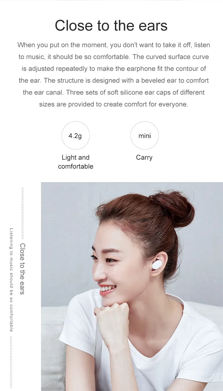 xiaomi mi AirDots invisible wireless bluetooth sport earphone for sale - ANKUX.COM