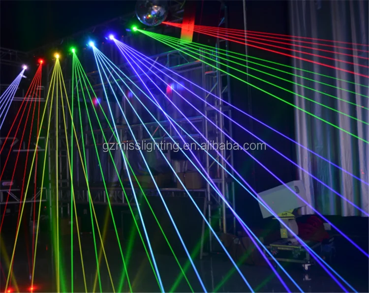 Christmas Light Show Equipment 4w Rgb Moving Head Laser Light Stage
