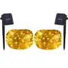 Amazon Hot Sale Decorative Christmas Party Wedding Outdoor Waterproof 10M 33ft 100LED Solar Led Light String