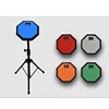 Music instrument drum accessories 8 inch drum practice pad with drum pad stand