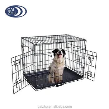 2 door folding dog crate