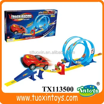 rubber car track toy