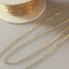 sold by meter different size bulk wholesale jewelry chain findings gold filled chain 14k