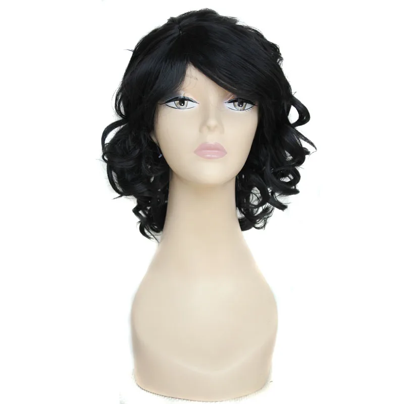 cheap black curly wig