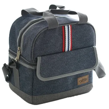 insulated messenger lunch bag