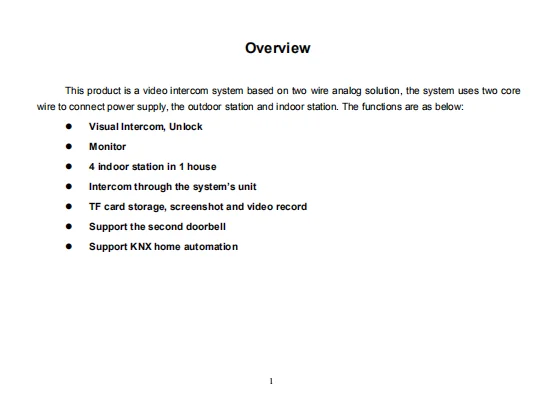 video intercom video-star