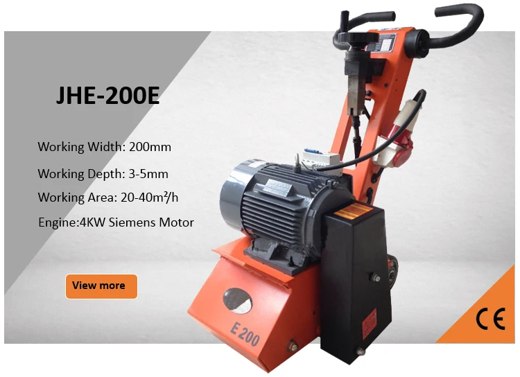 JHE-200E Electric motor concrete floor scarifier milling machine