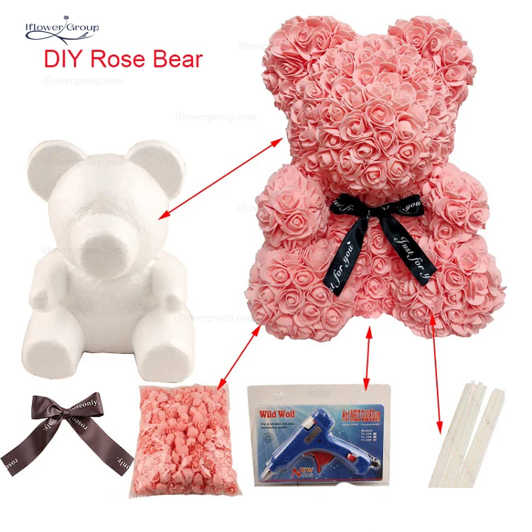 40cm rose bear