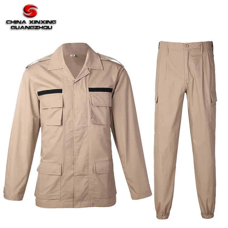 Standard Khaki Military Uniforms Bdu Set Fatigue Camouflage Jacket Coat