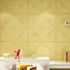 3d bricks seft adhesive wall brick China knot & Heart to heart flower natural design brick wall sticker