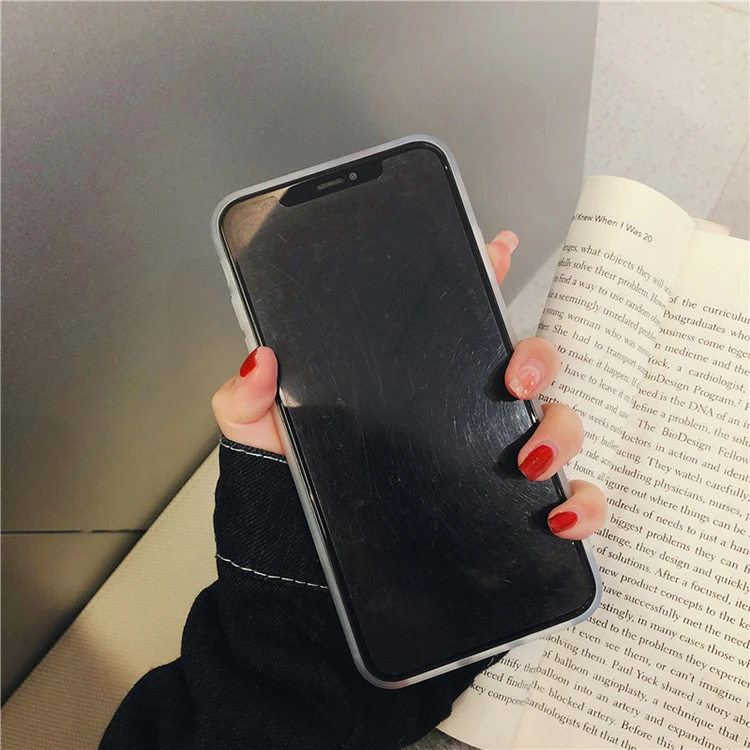 Watercolor graffiti shell pattern anti-drop mobile phone case for iphone