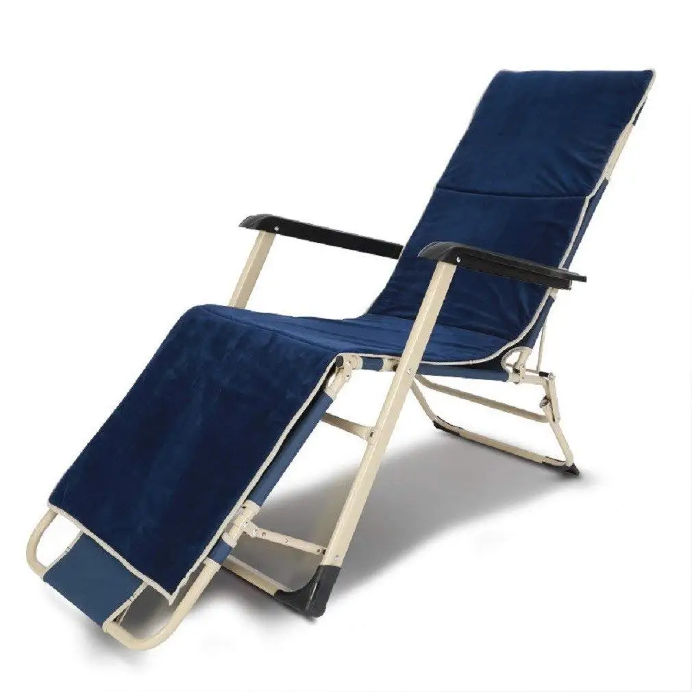 ZLJTYN Folding Sun Lounger Deck Chairs, Lunch Break, Nap Chair, Office Bed, Armchair, Lazy, Portable, Beach, Home Multi-Function, C, 1 PACK