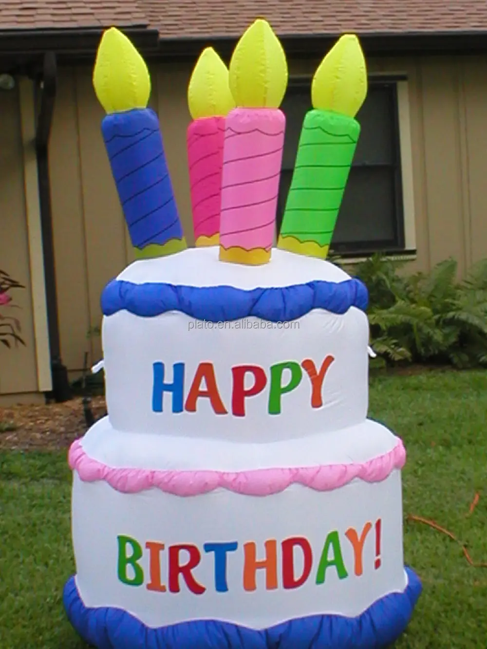 Happy Birthday Inflatable Birthday Cake Giant Decoration Birthday