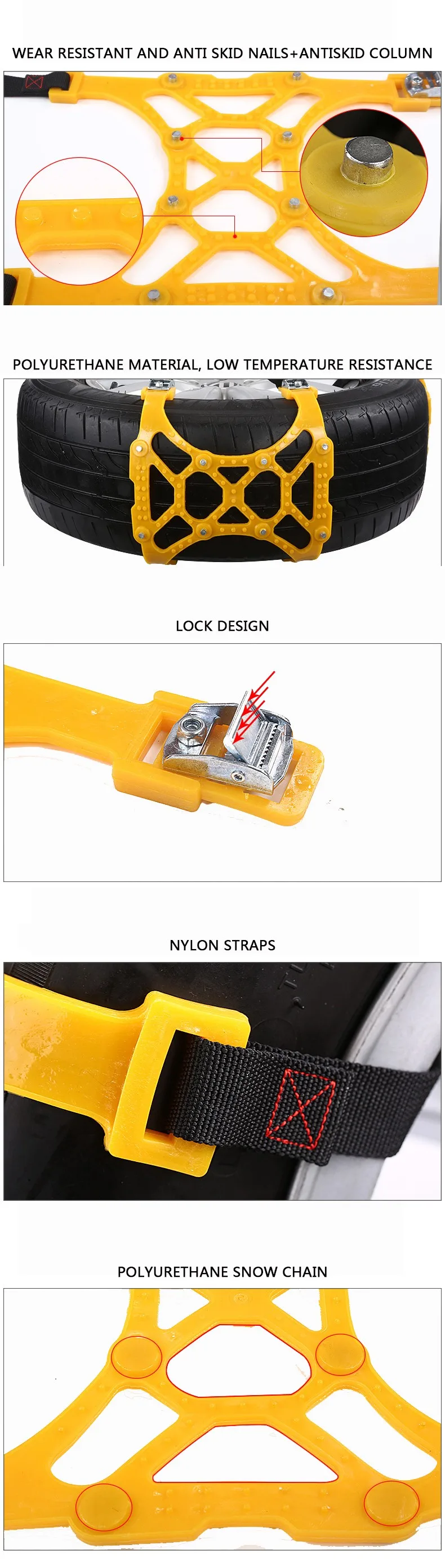 High Quality 12mm Kn Car Snow Chains With Tuv/gs And O Norm V5from