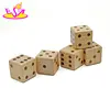 wholesale cheap 6 sided classic wooden adult dice games include 5 dice W01A307