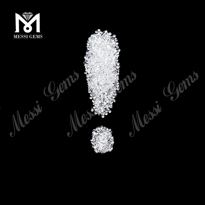 Loose cz stone 1.0mm 1.5mm 2.0mm AAA White Cubic Zirconia Price