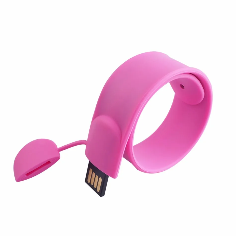 New black bracelet wrist band usb 2.0 memory stick thumb flash drive