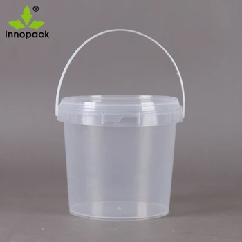1000ml Clear Food Grade Plastic Bucket 
