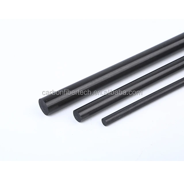 1/4 Inch Diameter X 500mm Carbon Fiber Rods For Rc Airplane High