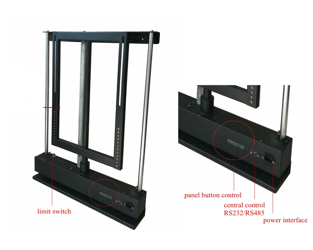 Motorized Tv Mount Lift Pop Up Mechanical Tv Lift Stand Remote Under