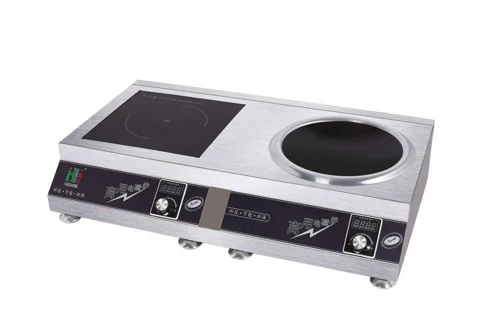 Cheap 3500w5000w Double Burner Stainless Steel Commercial Induction