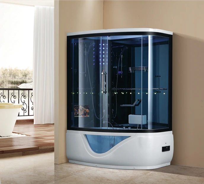 Top Quality Tempered Glass Luxury Bath Cubicle Sliding Door Steam