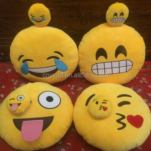 Free Sampleplushemojipillows/mini Plush Emoji Pillow Toys/promotional
