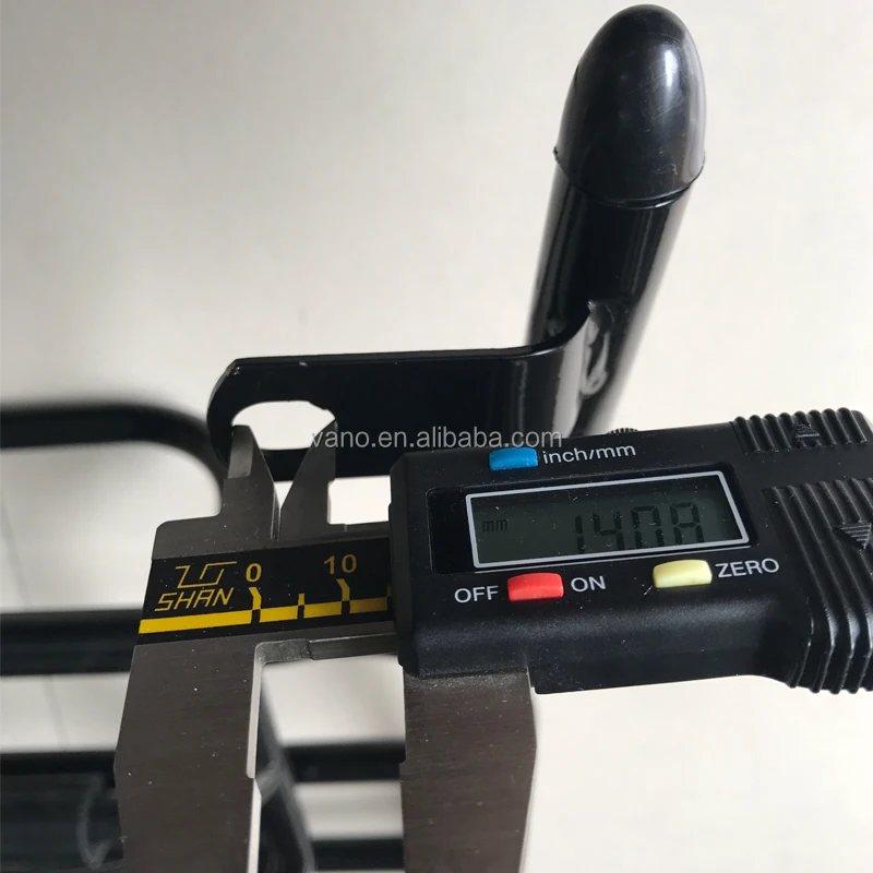 Chromed black motorcycle luggage rack carrier GY6 scooter