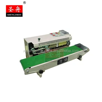 Low Price Bench Top Plastic Bag Sealing Machine With Conveyor