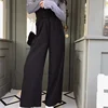 X85755B Korean style wide leg ladies pants women casual chiffon pants