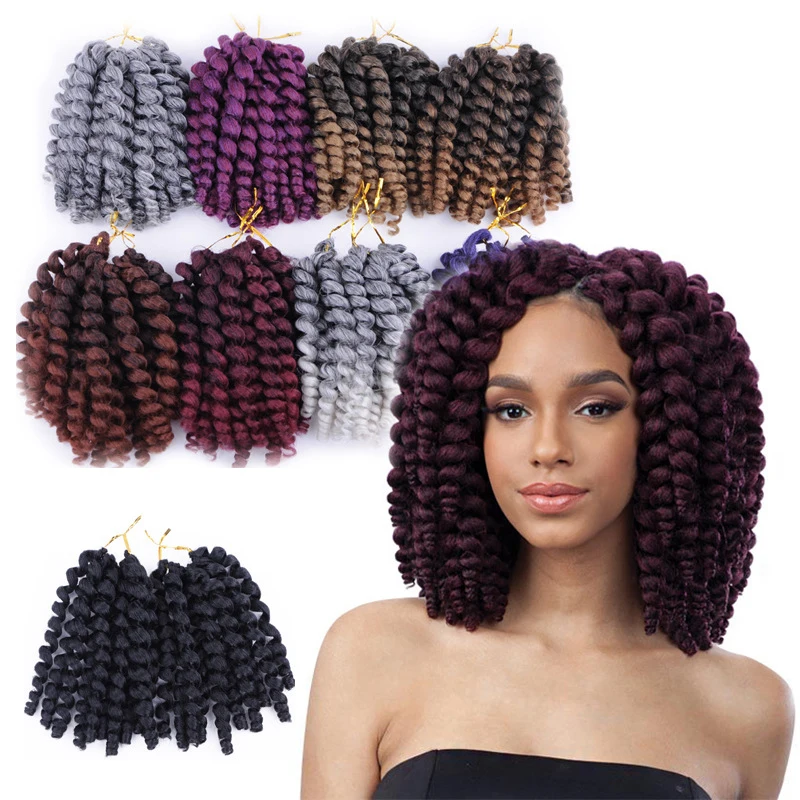 8 20strands Jumpy Wand Curl Jamaican Bounce Synthetic Braiding