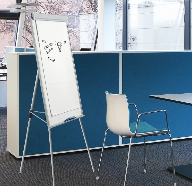 60*90cm Factory Easel White Board Portable Dry Erase Easel Board Magnetic Tripod Whiteboard Flipchart Easel