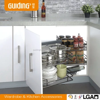 Pull Out Kitchen Cabinet Magic Corner Basket Pull Out Kitchen Cabinet Magic Corner Basket