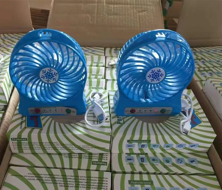 2019 hot-sale box fan wholesale portable rechargeable battery USB mini electric handy fan