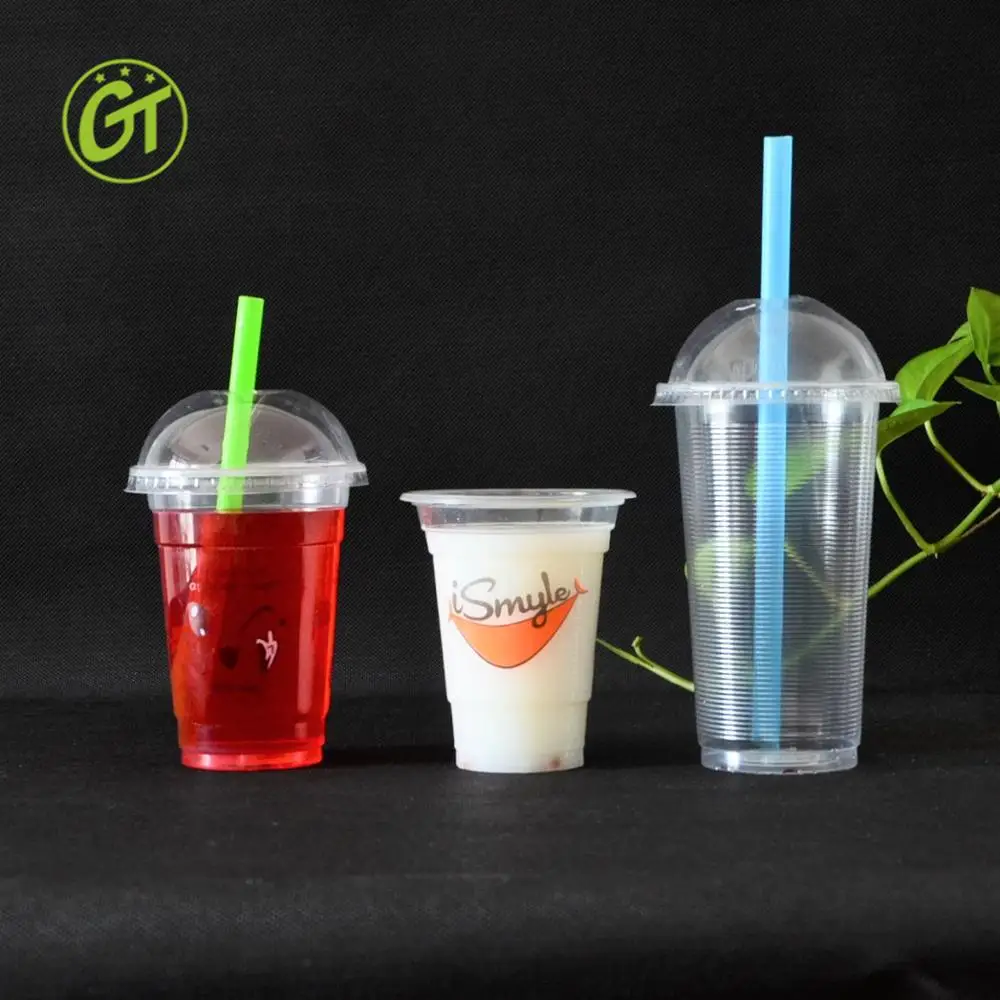 16oz Bubble Tea Pp Cups Disposable Plastic Milkshake Smoothie Pp Cups