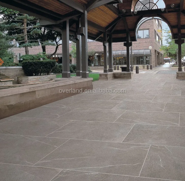 Antislip outdoor tiles for driveway