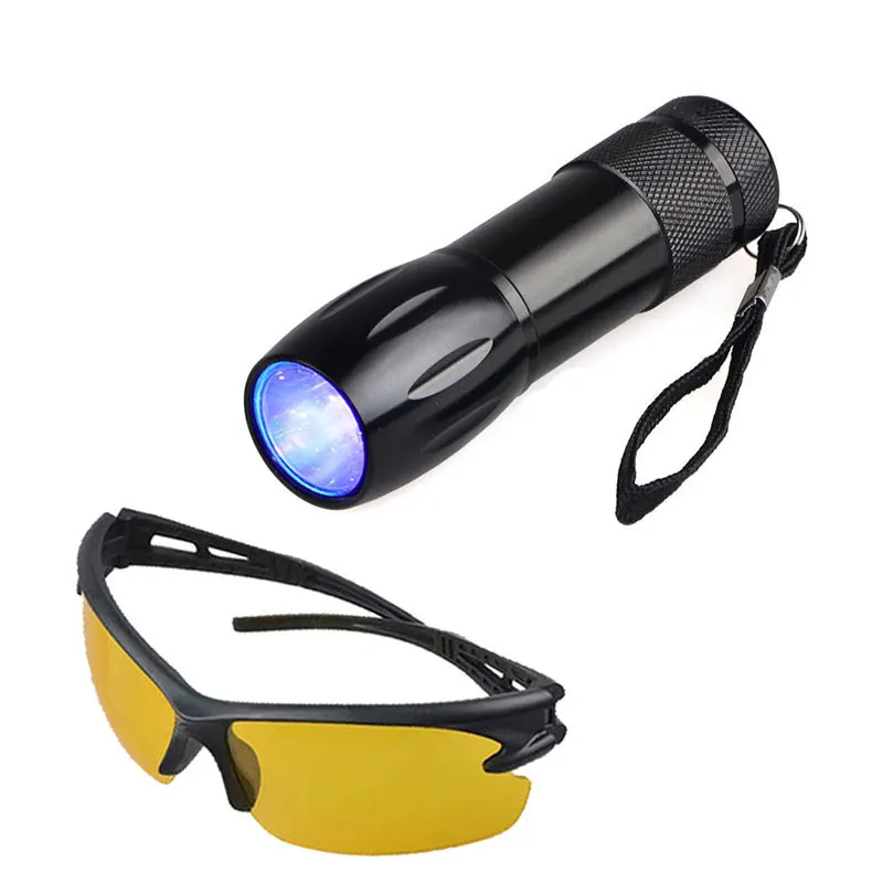 Amazon Hot Ultraviolet Black Light 365 nm UV Flashlight for Emerald Detection