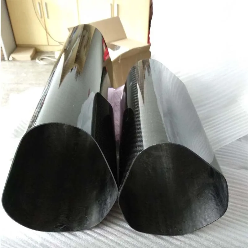 Oem Custom Size 3k Carbon Fiber Triangle Pipe,Cfrp 95130mm Carbon