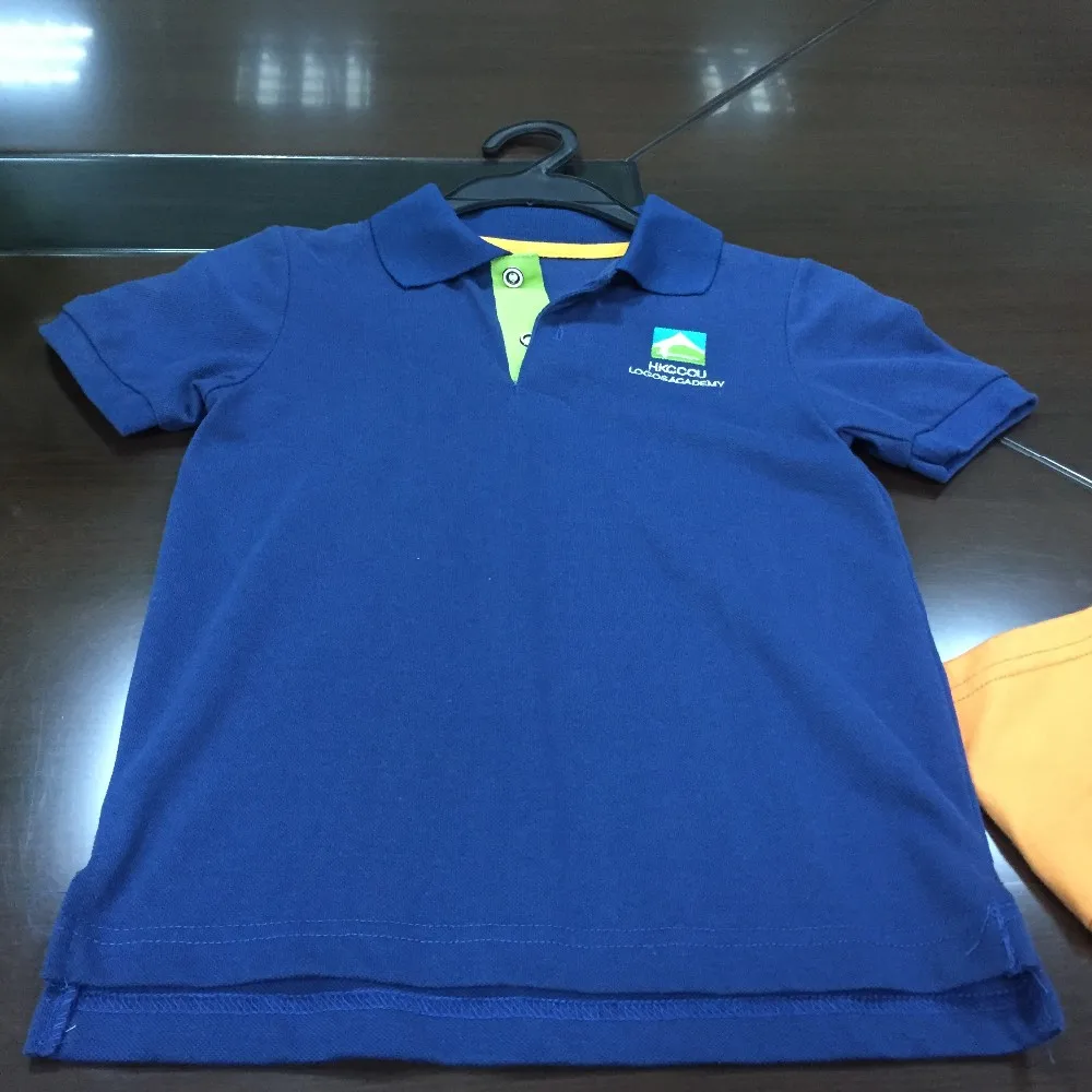 gold school polo shirts