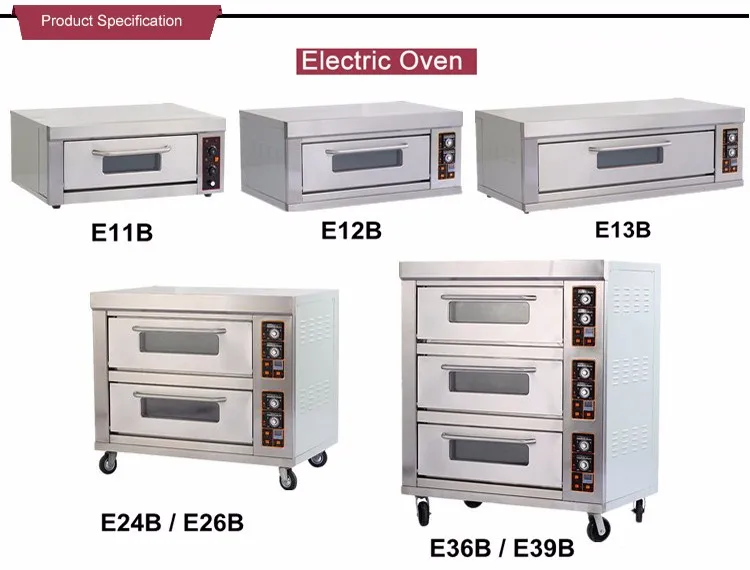 Junjian 3 Deck 9 Trays Professional Commercial Multifunction Cake Electric Industrial Oven Price
