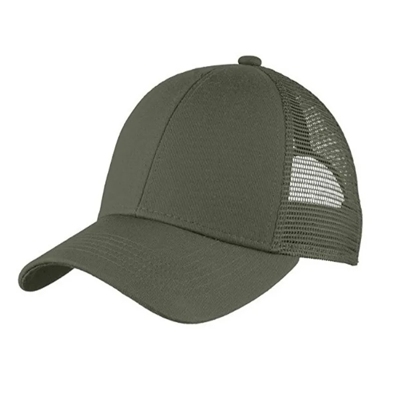 Oempromo custom nylon elastic back mesh running baseball cap