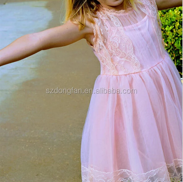 Sweet Pink Tulle 10 Year Old Girl Dresses For Party Frock Buy Barbie