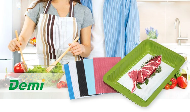 Customize Eco-Friendly Standard  Meat Pad Food Absorbent Pad