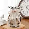 glass vases with leather Decorative furnishing articles
